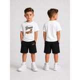 Lorvex Çocuk Şortlu Takım Erkek (Şort-T-Shirt) Baskılı Yazlık Spor Kombin Rahat Kalıp Takım - 5 - 6 Yaş - 001-Beyaz