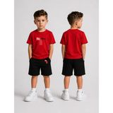 Lorvex Çocuk Şortlu Takım Erkek (Şort-T-Shirt) Baskılı Yazlık Spor Kombin Rahat Kalıp Takım - 5 - 6 Yaş - 06R-Kırmızı