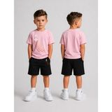 Lorvex Çocuk Şortlu Takım Erkek (Şort-T-Shirt) Baskılı Yazlık Spor Kombin Rahat Kalıp Takım - 5 - 6 Yaş - 0P - Pembe