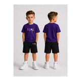 LORVEX Çocuk Şortlu Takım Erkek (Şort - T-shirt) Baskılı Yazlık Spor Kombin Rahat Kalıp Takım