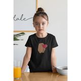 Lorvex Çocuk Tişört Unisex Pamuklu Oversize Trend Tatlı Ayılar Baskılı Çocuk Tişört - 0-Siyah - 11 - 12 Yaş