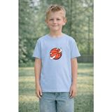 Lorvex Erkek Çocuk Baskılı Tişört %100 Pamuk Rahat Kalıp Havada Basket Topu Baskılı T-Shirt - 8-Mavi - 13 - 14 Yaş