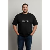 LORVEX Rahat Kalıp Tshirt Büyük Beden Tişört 5XL | %100 Pamuk GÖKTÜRK Baskılı