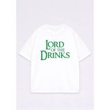 Lorvex Unisex Oversize Tişört %100 Pamuklu Baskılı T-Shirt Rahat Kalıp Günlük Şık Kombin - 01-Beyaz - 2XL