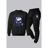 Lorvex Unısex Sweatshirt-Eşofman Çocuk Takım Bisiklet Yaka Ravens Baskılı 3 Iplik Şardonlu - 11 - 12 Yaş - 5-Siyah