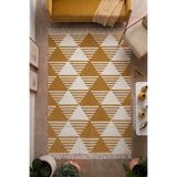 Lorvian Noletti Hardal Geometrik Desenli Modern Kilim - Makinada Yıkanabilir