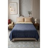 Lorvian Noletti Pamuklu Yumuşak Dokulu Düz Renk Tek Kişilik Battaniye - Renkli - 150 x 200 cm