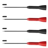 Lorwatin 4 Paket 2 mm Genişletilmiş İğne Test Probu, 600 V/10 A Tahribatsız Multimetre Test Probu Fluke Leads tl71 tl75