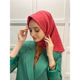 Loryan Scarf Kare Bambu Kraş Viva Eşarp 00832 - Nar Çiçeği