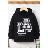 Los Angles Baskılı Erkek - Kız Çocuk Rahat Kalıp Sweatshirt