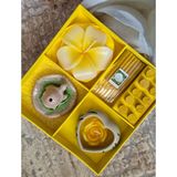 Los Dekoratif Aromatik Mum ve Tütsü Seti - Sarı
