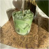 Loş Dükkan Buzlu Mum Matcha Latte Mum Kokulu Bardak Mum - 1 Adet