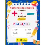 Los números decimales: Ejercicios progresivos de suma y resta con soluciones