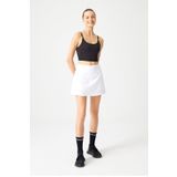 LOS OJOS Beyaz 2 Katmanlı Tenis Eteği - Şort Etek - Spor Etek Tennis Skirt