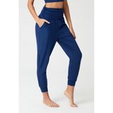 Los Ojos Lacivert Kadın Yoga Joggers Beli Lastikli Şalvar Görünümlü Harem Pantolon %80 Polyester %20 Spandex