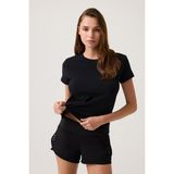 Los Ojos Siyah Kare Yaka Spor Bikini Üstü Sporty Top