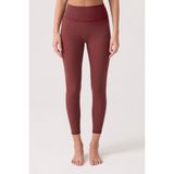 Los Ojos x Ece Bordo Yüksek Bel Spor Tayt Mono Leggings - XS