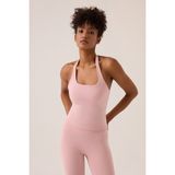 Los Ojos x Ece Pembe Halter Yaka Top Halter Tank - XS