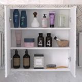 Lose 2 Kapaklı Aynalı Banyo Dolabı, Beyaz