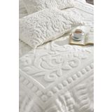 Loselya Ekru Bohem Yatak Örtüsü 220 X 240 Çift Kişilik Peluş Yumuşak Welsoft 2 Adet Yastık Kılıfı Çeyiz