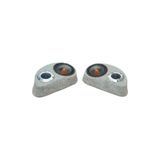 Lostgarage POLYESTERLİ BOŞ PANDİZOT 16 CM HOPARLÖR 10 CM TWEETER YUVALI GRİ MDF (2 ADET Sağ ve sol )