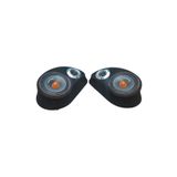 Lostgarage POLYESTERLİ BOŞ PANDİZOT 16 CM HOPARLÖR 10 CM TWEETER YUVALI SİYAH MDF (2 ADET Sağ ve sol )