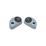 Lostgarage POLYESTERLİ BOŞ PANDİZOT 20 CM HOPARLÖR 10 CM TWEETER YUVALI GRİ MDF (2 ADET Sağ ve sol )