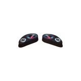Lostgarage POLYESTERLİ BOŞ PANDİZOT OVAL HOPARLÖR 10 CM TWEETER YUVALI SİYAH MDF (2 ADET Sağ ve sol )