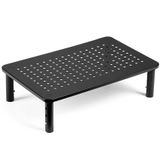 LOTEYIKE 2 Paket Monitör Yükseltici Masaüstü Standı, Düz Ekran TV Monitör Standı Yükseltici, Sağlam Metal Dizüstü Bilgisayar Monitörü Stand Rafı, Yazıcı, iMac, Mesh Platformlu 3 Yüksekliği