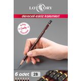 lotory Dereceli Karakalem Seti 2B - 6 Adet - Artist Kalite