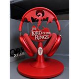 Lotr Yüzüklerin Efendisi Kulaklık Standı Dragon Tasarımlı Dekoratif Masaüstü Standı - Kırmızı