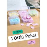 Lotravia 100 Yaprak Eriyen Mini Kağıt Sabun 5 Paket Çocuk, Okul ve Kamp İçin Renkli Seçenekler
