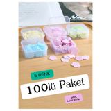 Lotravia 5 Paket 100 Yaprak Eriyen Mini Kağıt Sabun | Çocuk, Okul, Kamp İçin