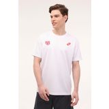 Lotto Beyaz Erkek Kısa Kol T-Shirt M-ALLY TEE 4FX