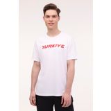 Lotto Beyaz Erkek Kısa Kol T-Shirt M-MERITON TEE 4FX