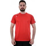 Lotto Erkek Kırmızı Kısa Kollu T-Shirt R8927 Nefes Alabilir Kumaş ile Şık Tasarım - XL