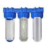 Lotto Filters Daire Girişi 3'lü Filtre Seti 10 Inc Silifos Blok Karbon Yıkanabilir Filtre 3/4'' Bağlantılı
