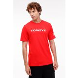 Lotto Kırmızı Erkek Kısa Kol T-Shirt M-MERITON TEE 4FX
