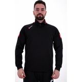 Lotto R8924 Joe Sweatshirt Erkek Kapüşonlu Düz Siyah Tasarım Sezonluk Rahat Kesim