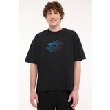 Lotto Siyah Erkek Kısa Kol T-Shirt M-CROSSA TEE 5FX