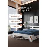 Lotus 4 Çekmeceli Tek Kişilik MDF Karyola