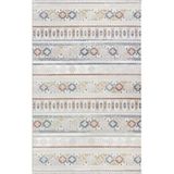Lotus 8565 Gri Halı Renkli Kilim Desenli Modern Ince Akrilik Tozuaz Salon Halısı Yatak Odası Koridor 80 X 300 Renklı