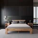 Lotus Atlantik Mdf Karyola |tek ve Çift Kişilik Yatak Uyumlu, Kolay Kurulum - Beyaz - 100 x 200 cm