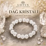 Lotus Atölye ve İyi Yaşam Merkezi 🤍 Crystal Pure Premium Bileklik – %100 Doğal Dağ Kristali (Necef Taşı) Doğal Taş Bileklik