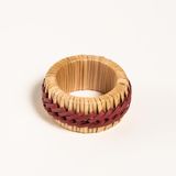 Lotus Bambu Peçete Halkası 5 Cm Bordo