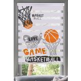 Lotus Basketbol Temalı Zebra Perde - Oturma Odası - Çocuk Odası - Genç Odası - Basket