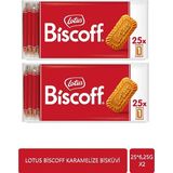 Lotus Biscoff 25×6,25 G Karamelize Mini Bisküvi x 2 - 6,25 gr