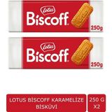 Lotus Biscoff Karamelize Bisküvi 2 Paket 250 gr x 2 Kahve ve Çay ile Mükemmel Uyum - 500 gr
