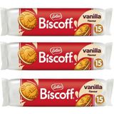 Lotus Biscoff Vanilya Kremalı Sandviç Bisküvi 150 gr x 3 Adet - 450 gr