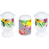 Lotus Bone Chına Porselen Tuz/biber Kürdanlık Set 4 Parça